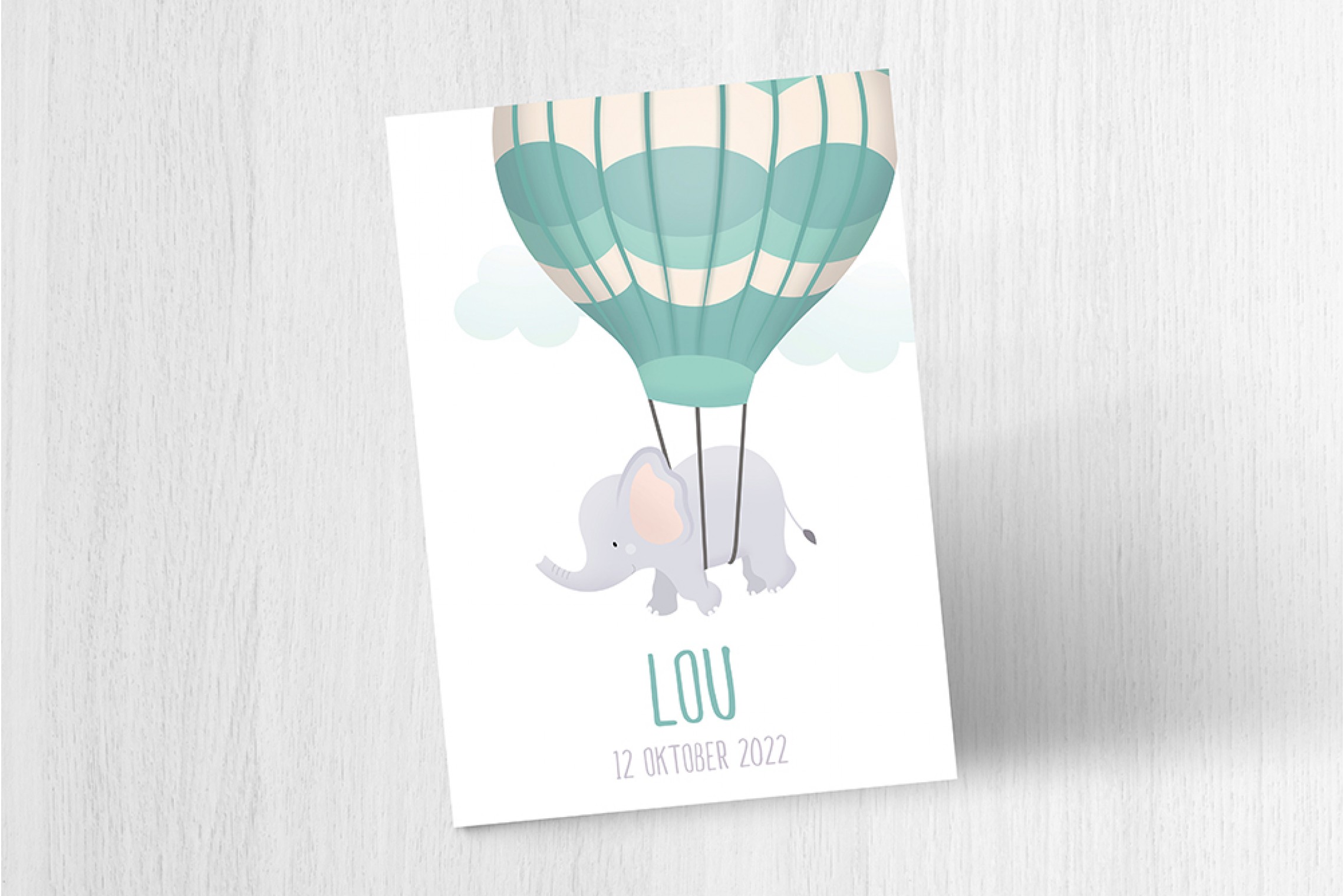 Luchtballon met olifantje